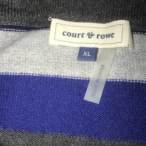 Court & Rowe NEW Metallic Stripe Sweater XLarge - Picture 3 of 8